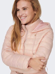 ONLY Hood Quilted Jacket -Rose Smoke - 15262267