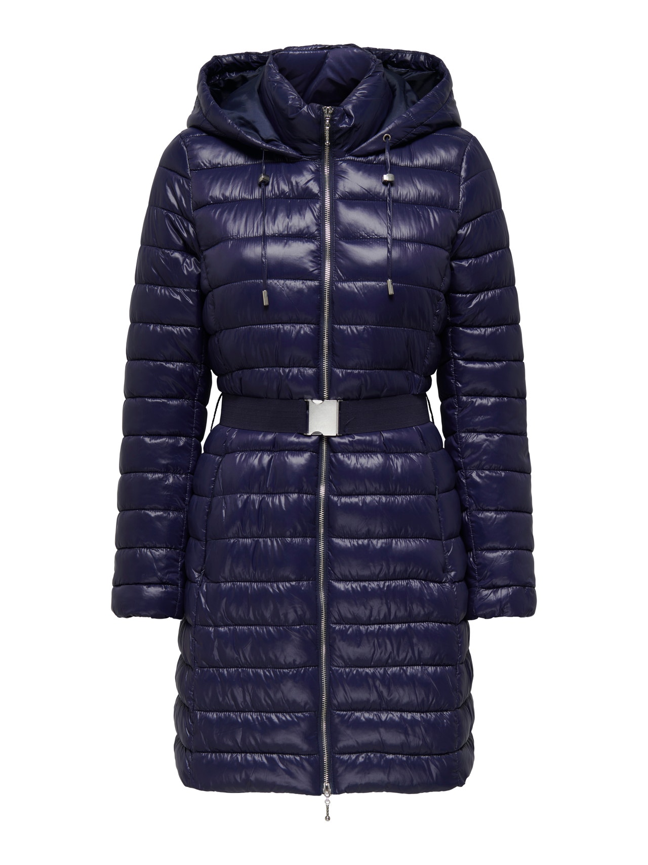 ONLY Quilted belt coat -Evening Blue - 15262267