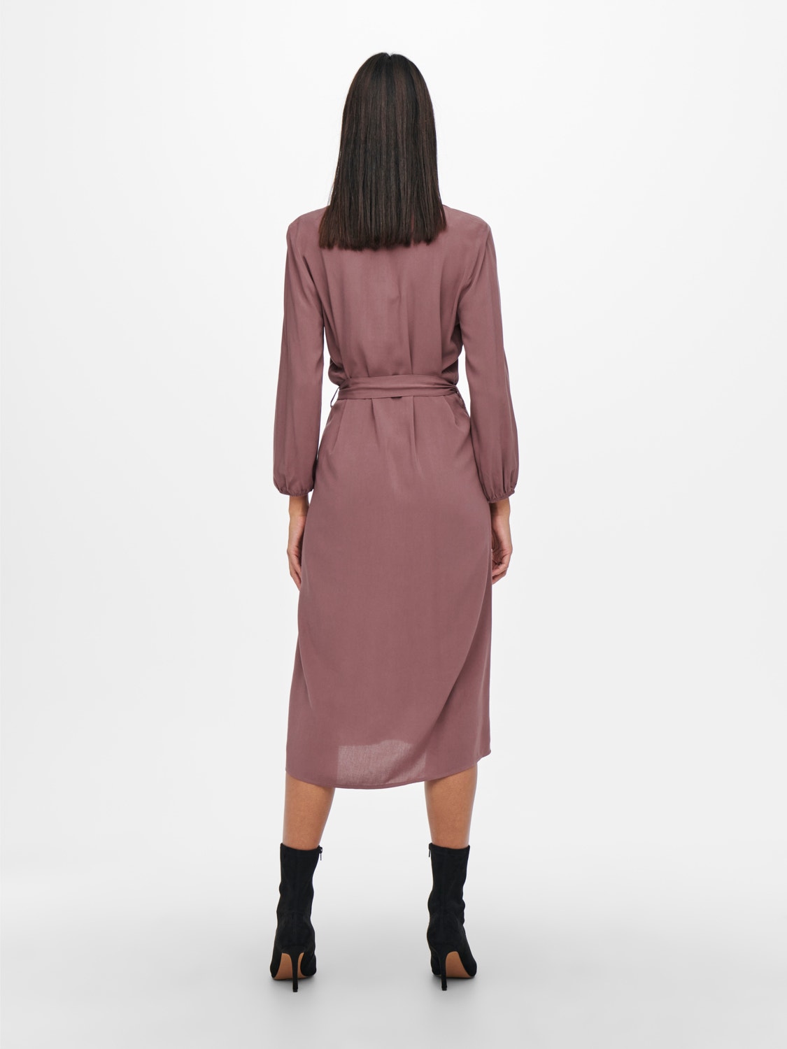 ONLY Midi Shirt dress -Rose Brown - 15262288