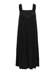 ONLY Regular fit O-hals Wijde banden Lange jurk -Black - 15262294