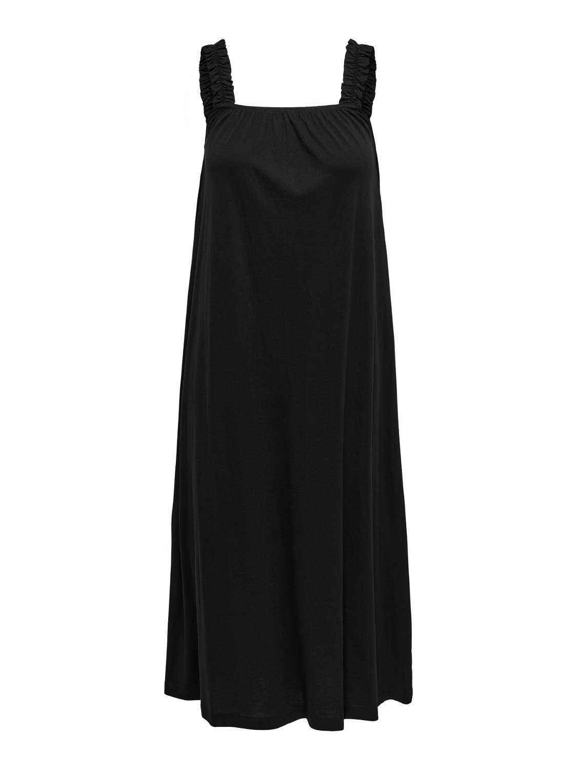 ONLY Regular Fit Round Neck Wide straps Long dress -Black - 15262294