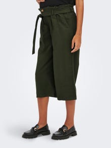 ONLY Loose Fit High waist Trousers -Forest Night - 15262371