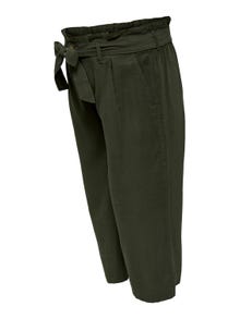 ONLY Pantalons Loose Fit Taille haute -Forest Night - 15262371