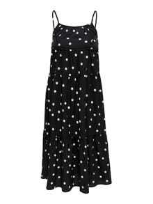 ONLY Strap Midi dress -Black - 15262377