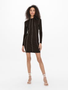 ONLY Slim Fit O-Neck Long dress -Shopping Bag - 15262385