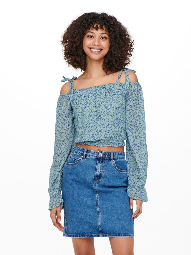 ONLY Cropped Fit Langarm- Oberteil - 15262387