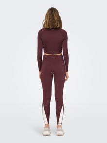 ONLY Slim Fit Hohe Taille Leggings -Eggplant - 15262441