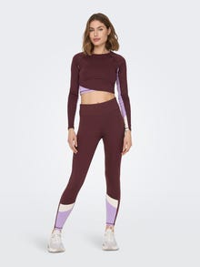 ONLY Slim Fit Hohe Taille Leggings -Eggplant - 15262441
