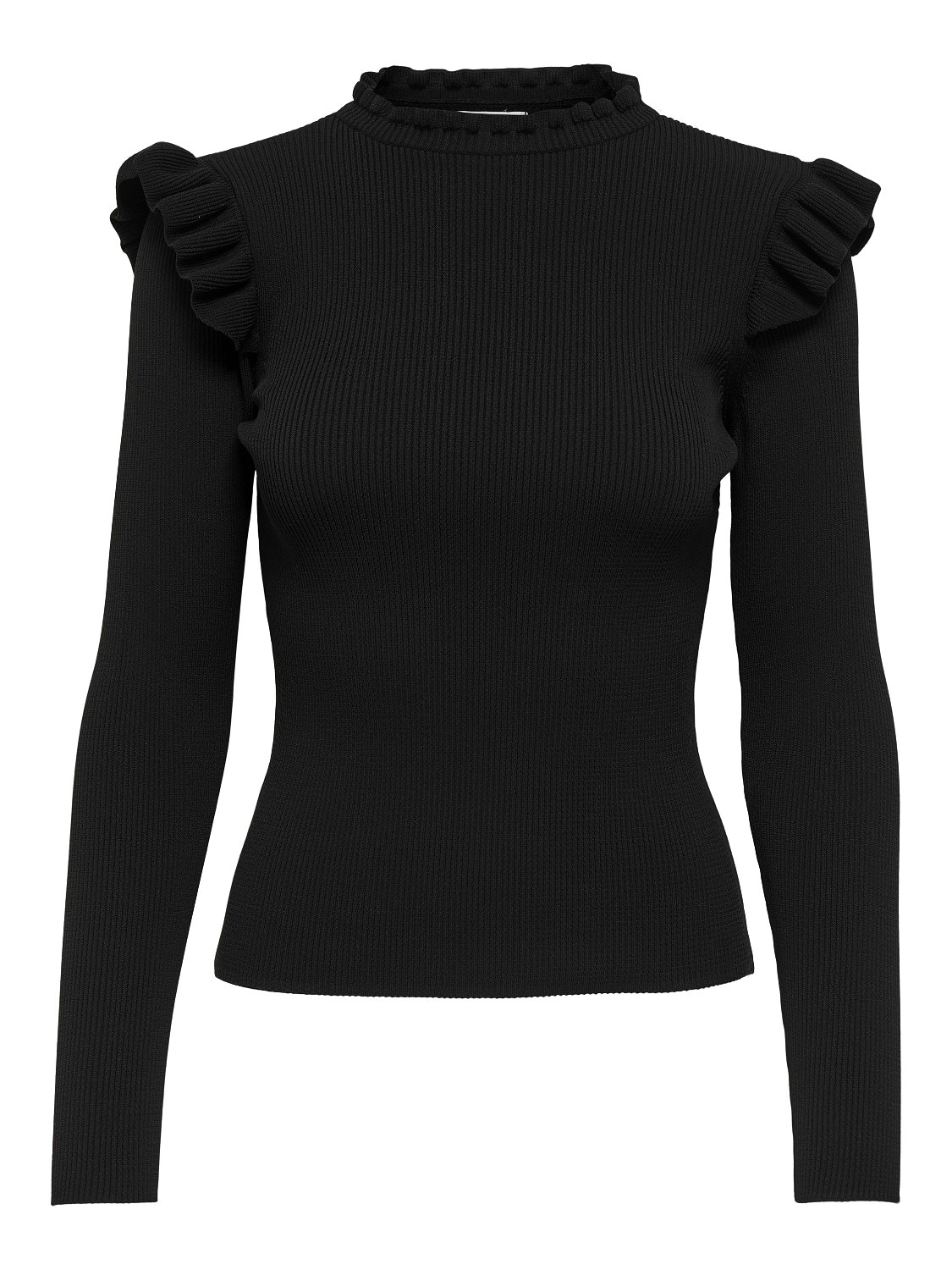 ONLY Frill Long Sleeved Top -Black - 15262455