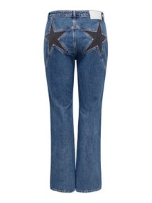 ONLY Jeans Flared Fit Taille haute -Medium Blue Denim - 15262512