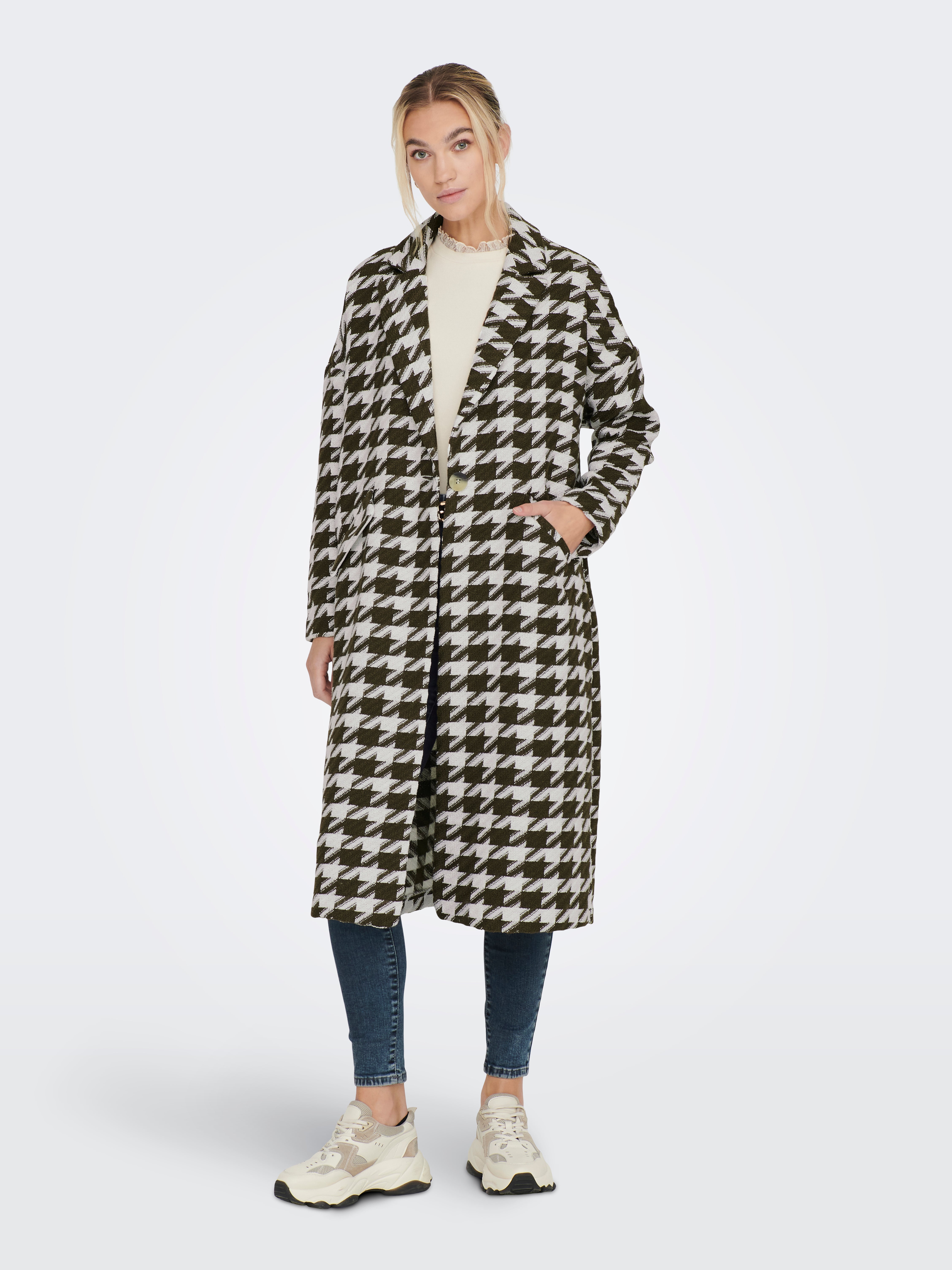 Houndstooth coat sale mango