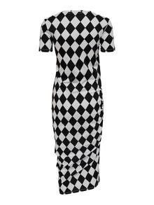 ONLY Normal geschnitten Rundhals Langes Kleid -Black - 15262565