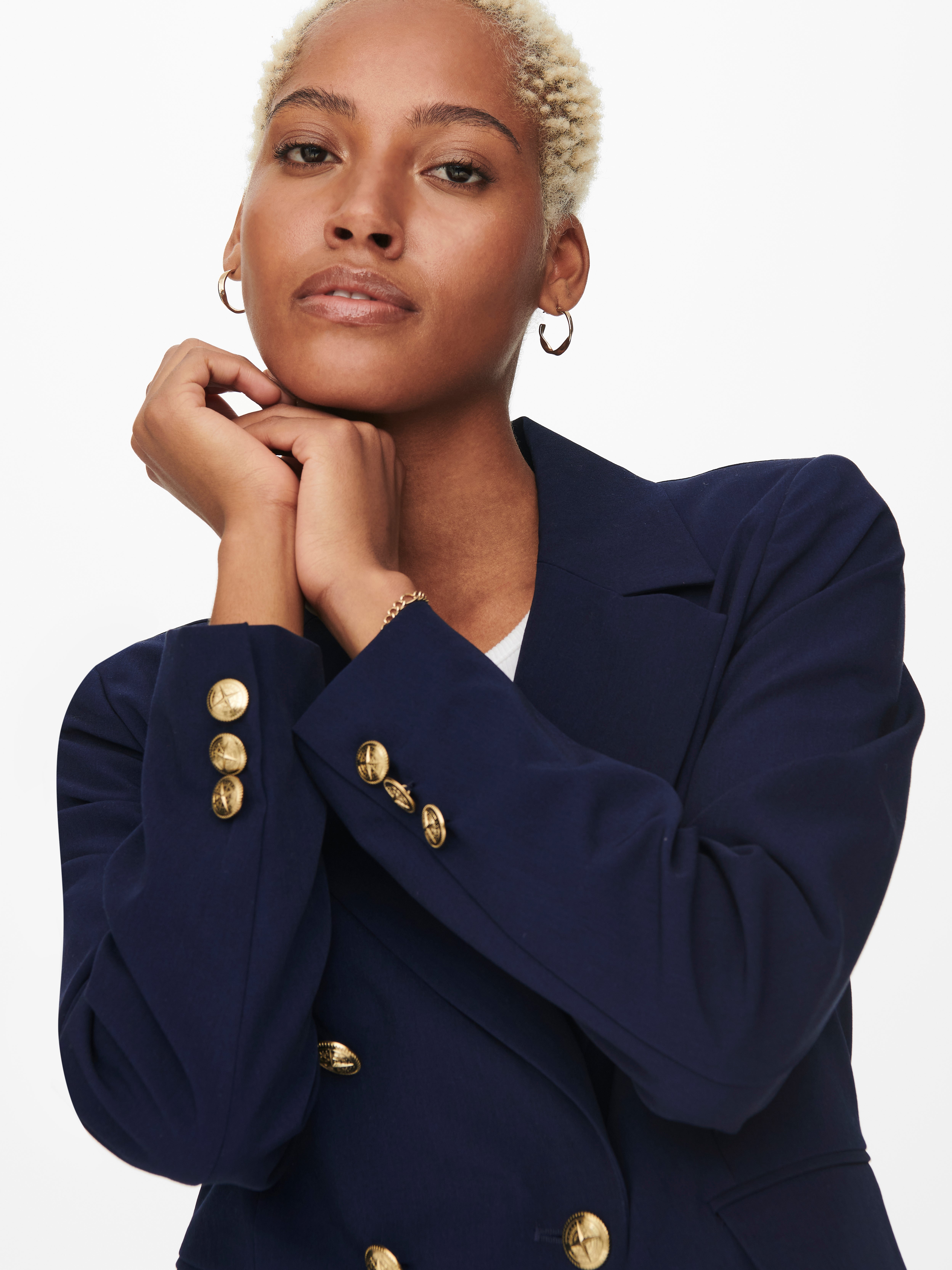 Button detailed Blazer | Dark Blue | ONLY®