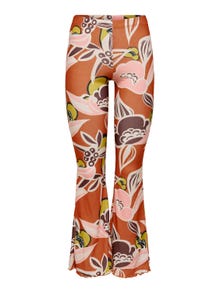 ONLY Patroon flared Broek -Hot Coral - 15262736