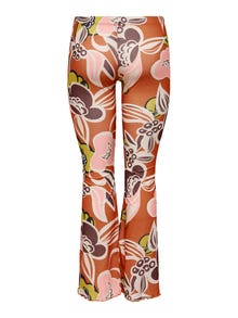 ONLY Regular Fit High waist Flared legs Trousers -Hot Coral - 15262736