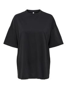 ONLY Oversized fit O-hals Verlaagde schoudernaden T-shirts -Phantom - 15262767