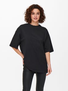 ONLY Oversize Fit O-Neck Dropped shoulders T-Shirt -Phantom - 15262767