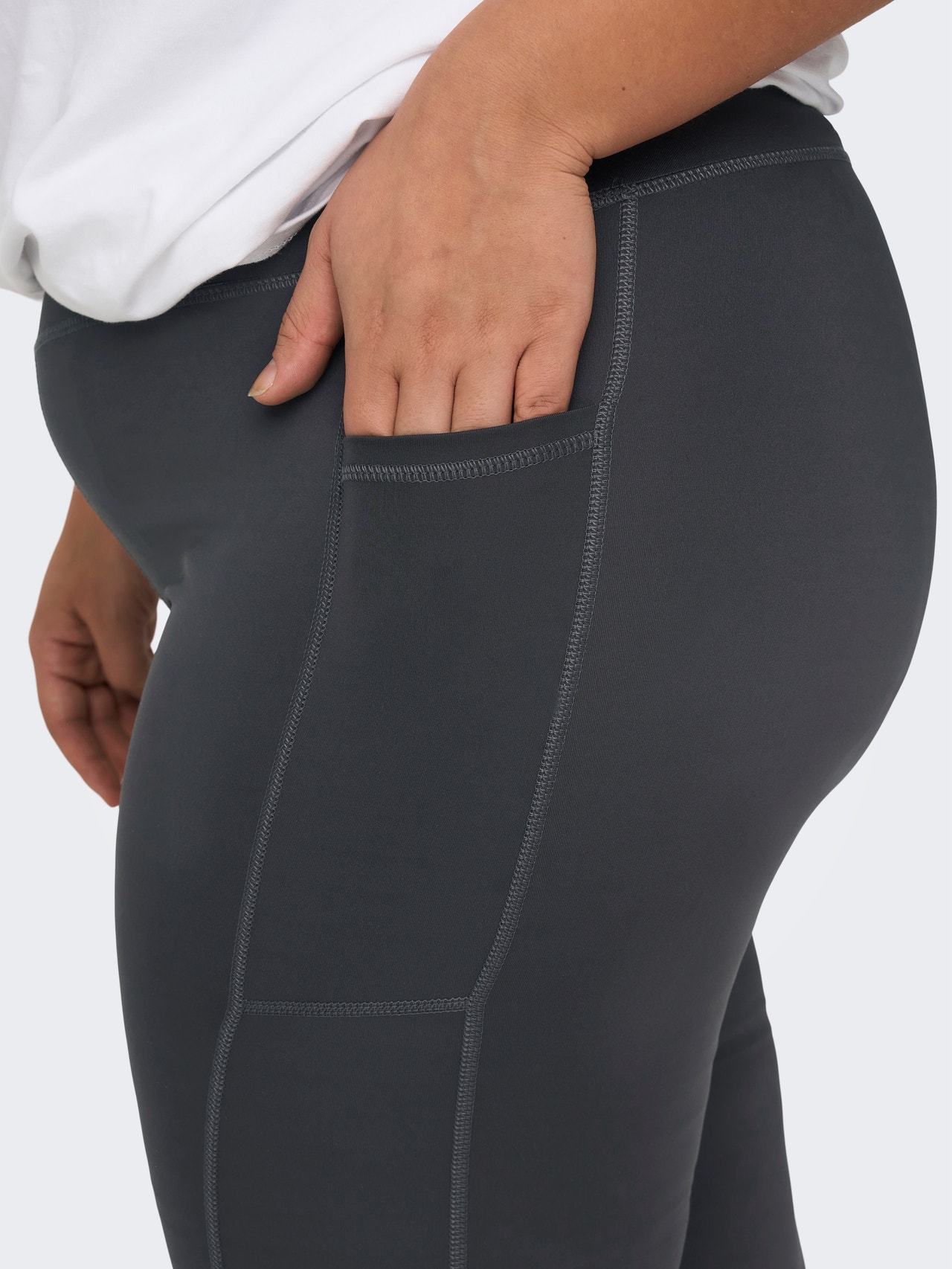 ONLY Tight fit High waist Curve Legging -Nine Iron - 15262812