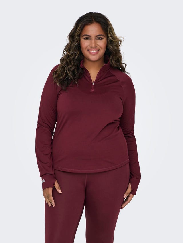 ONLY Curvy highneck running Training Top - 15262827