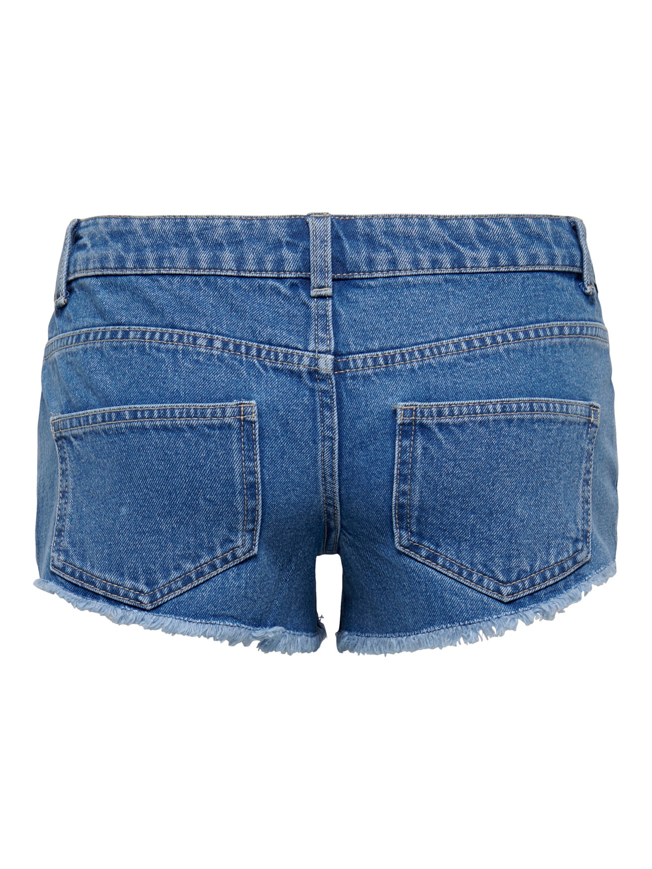 ONLY Shorts Skinny Fit Ourlets déchirés -Light Blue Denim - 15262939
