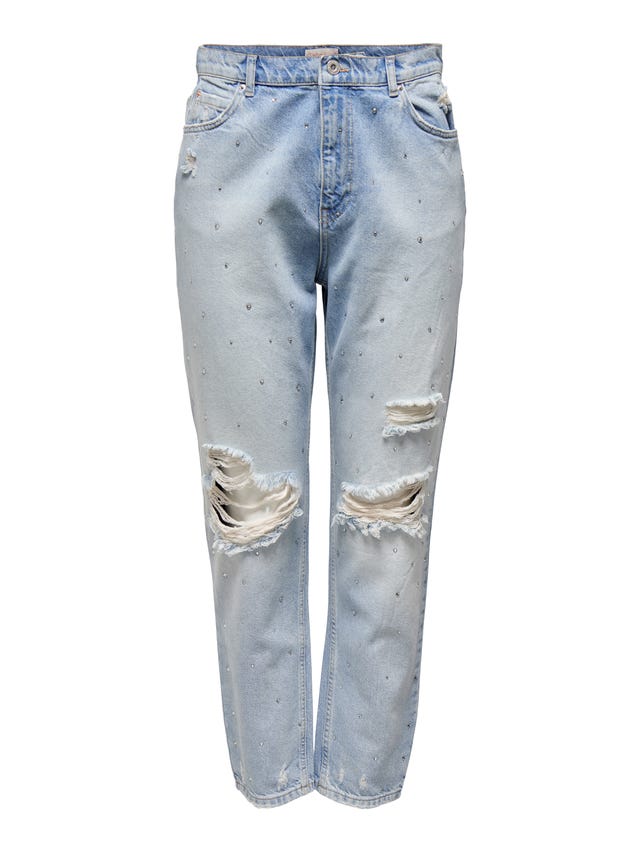 ONLY ONLJANET REGular waist RHINE STraight BOYFRIEND Jeans - 15262951