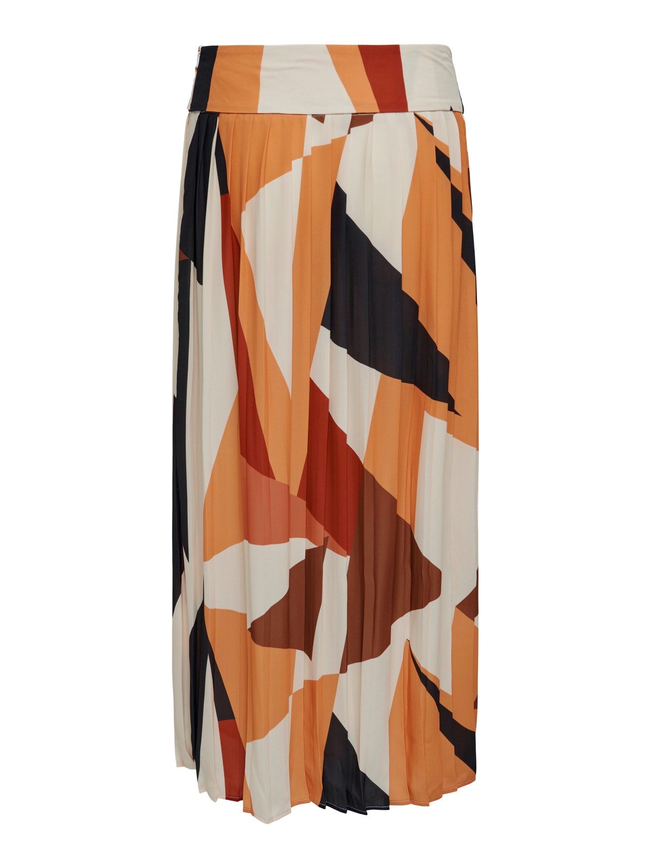 ONLY midi Highwaisted plisse Skirt -Sandshell - 15262994