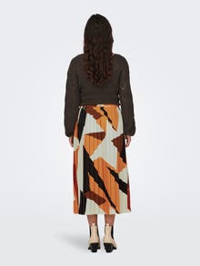 ONLY Highwaisted plisse Skirt -Sandshell - 15262994