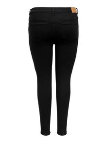 ONLY Curvy CARSally mid Skinny jeans -Black Denim - 15263091