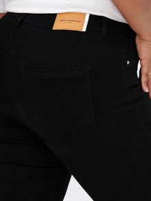 ONLY Curvy CARSally Mid Skinny Fit Jeans -Black Denim - 15263091