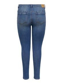 ONLY Curvy CARSally mid Skinny fit-jeans -Medium Blue Denim - 15263094