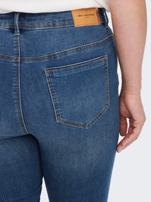 ONLY Curvy CARSally mid Skinny jeans -Medium Blue Denim - 15263094