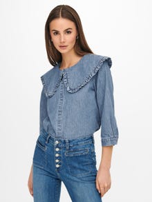 ONLY Regular Fit Shirt -Light Blue Denim - 15263102