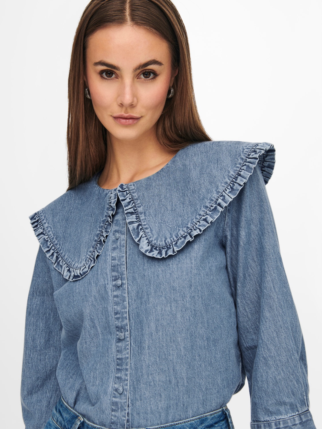 ONLY Regular Fit Shirt -Light Blue Denim - 15263102