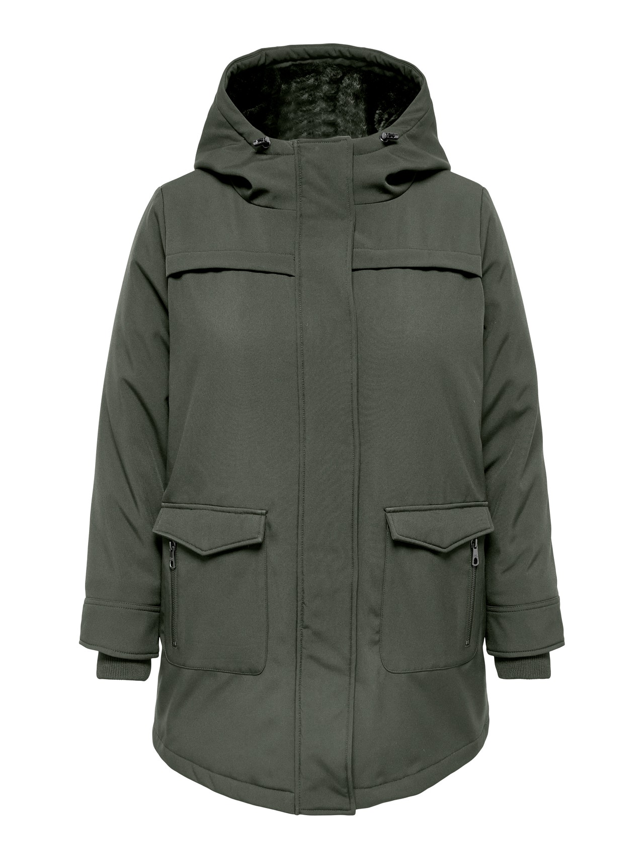 ONLY Curvy Parka -Peat - 15263136