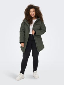 ONLY Curvy lined Parka -Peat - 15263136