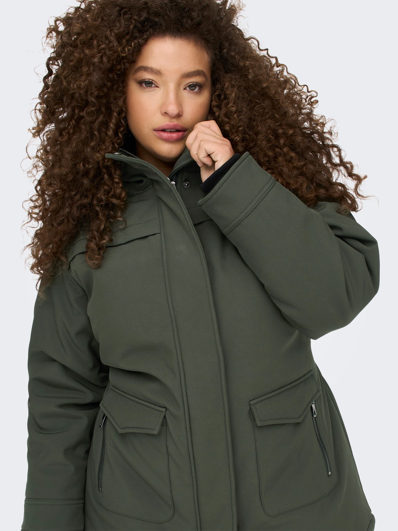 ONLY Curvy Parkas -Peat - 15263136