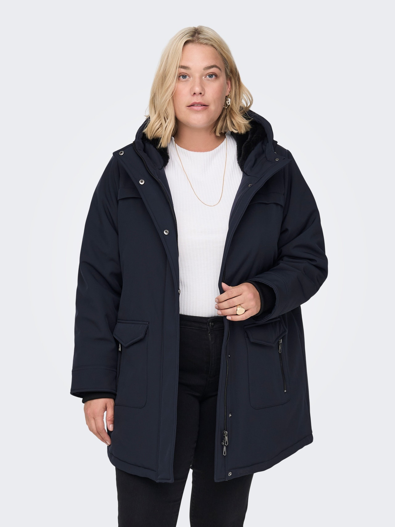 ONLY Curvy foret Parka -Night Sky - 15263136