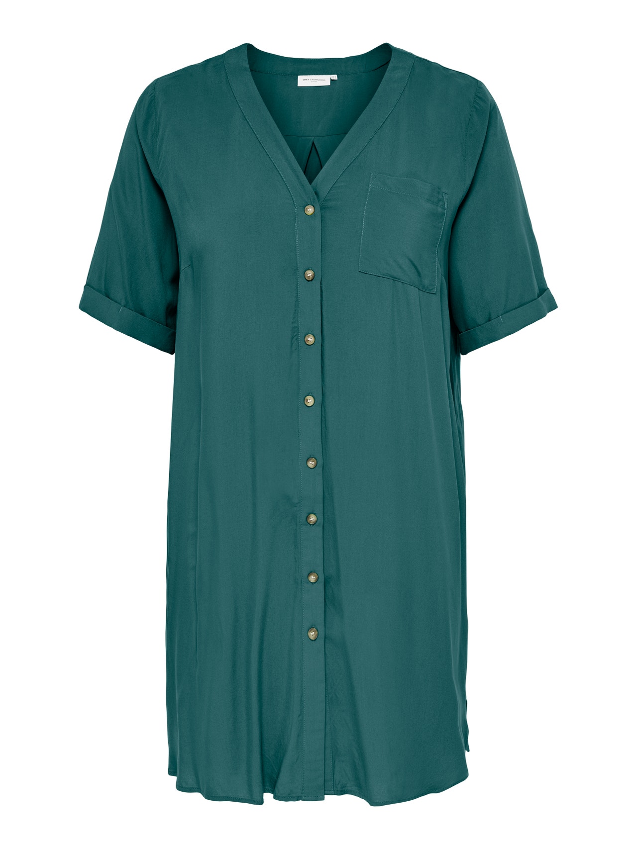 ONLY Curvy viscose Shirt Dress -Balsam - 15263335