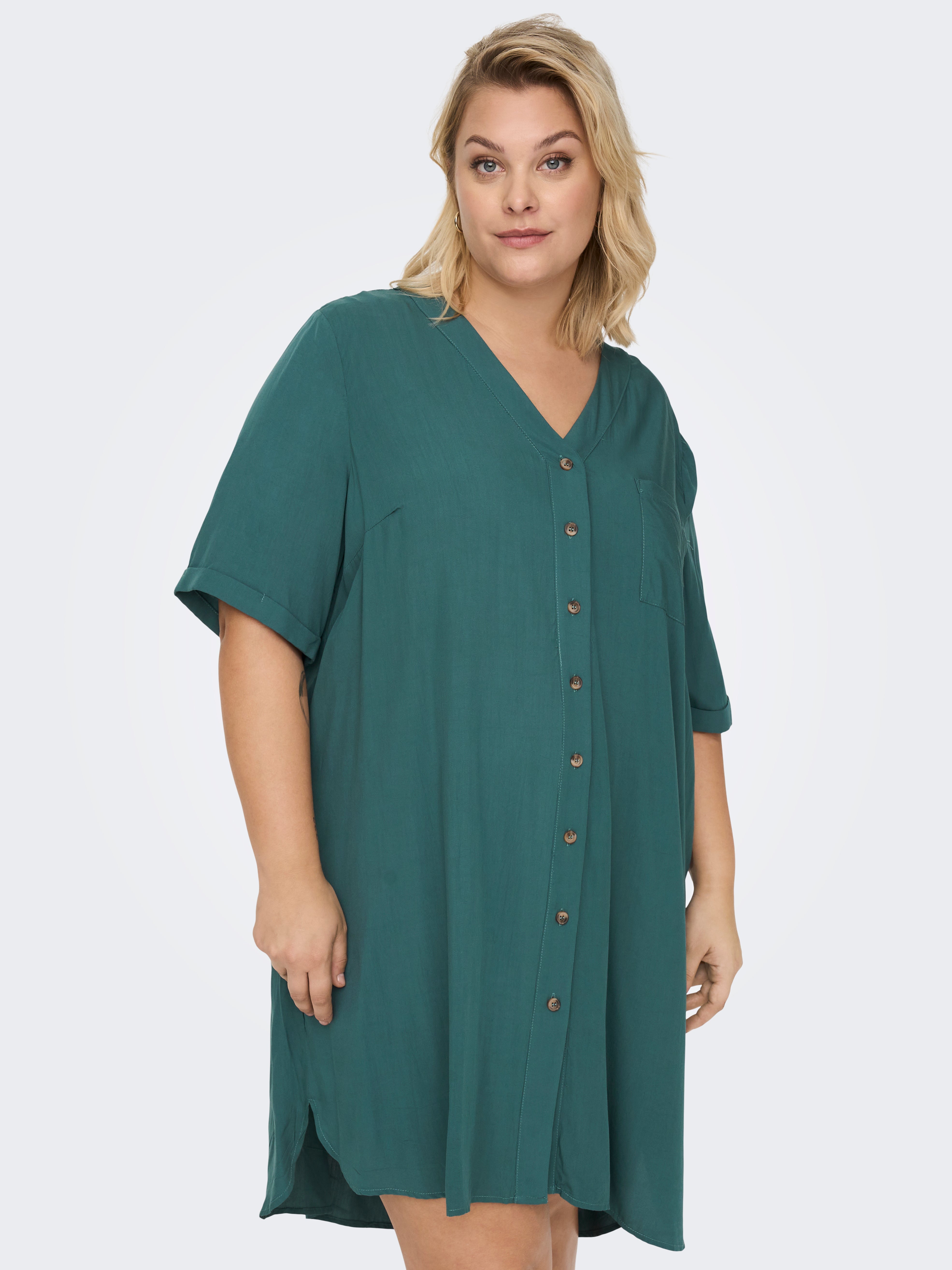 Curvy viskose 2/4 Tuniek Blouse Jurk met 30% korting! | ONLY®