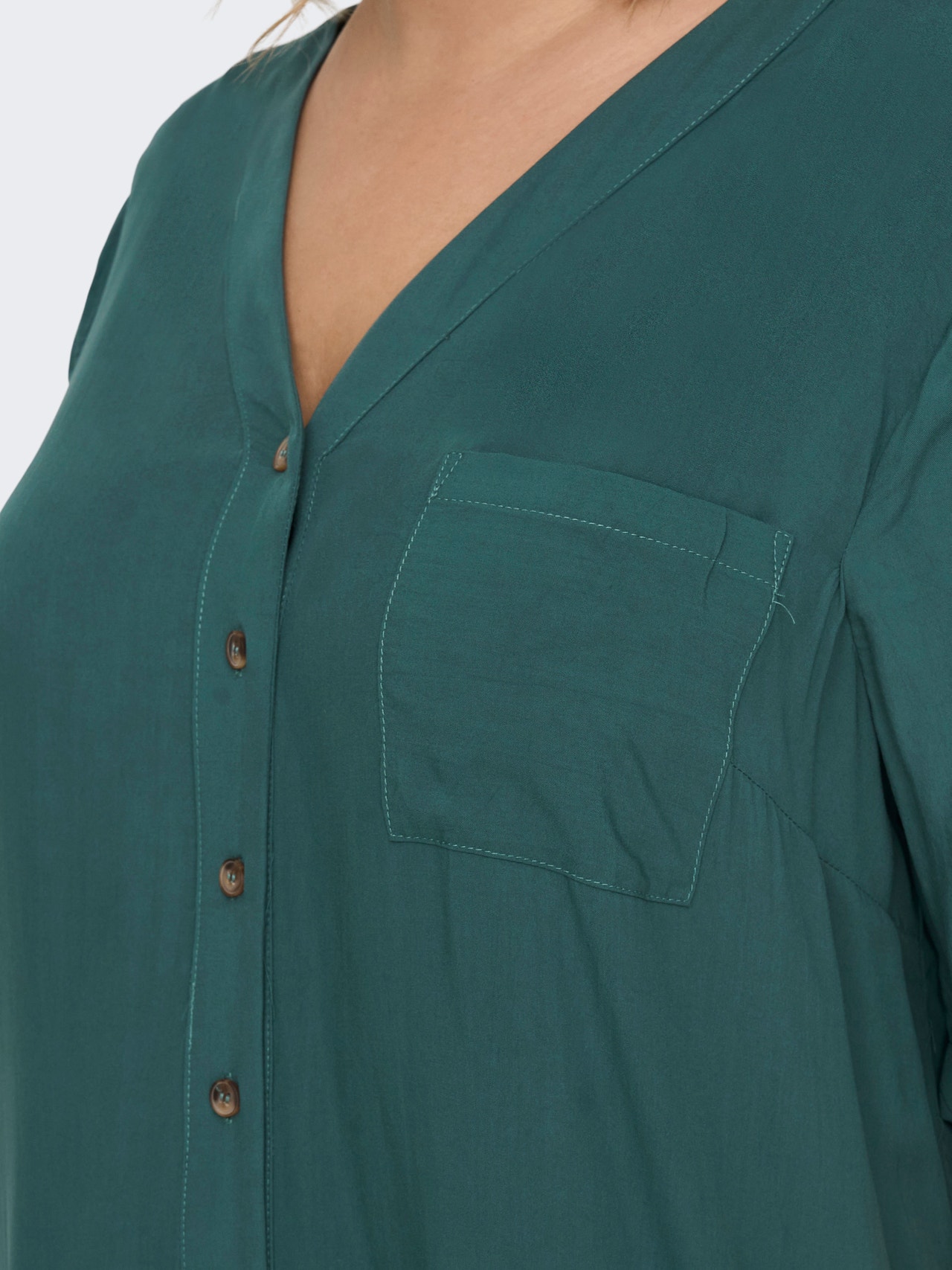 ONLY Camisa túnica talla grande 2/4 Vestido -Balsam - 15263335