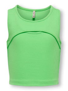 ONLY Tight fit O-hals Top -Summer Green - 15263437