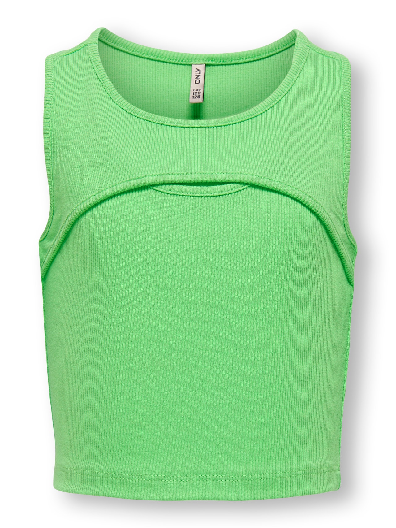 ONLY Tight Fit O-Neck Top -Summer Green - 15263437
