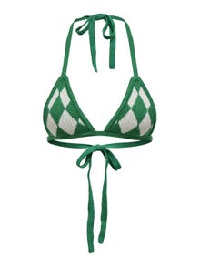 ONLY Pull à motif Arlequin Soutien-gorge -Green Bee - 15263606