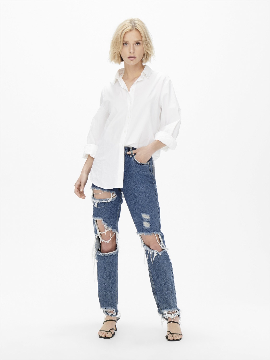 ONLY ONLJagger high-waist mom jeans -Medium Blue Denim - 15263625