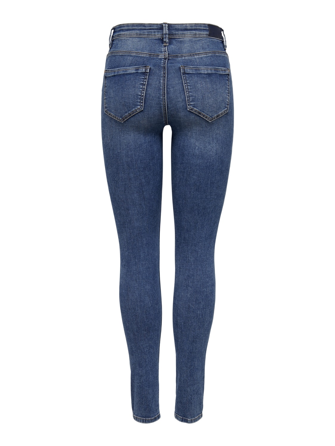 ONLY Skinny Fit Mid waist Destroyed hems Jeans -Dark Blue Denim - 15263734