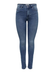 ONLY ONLFOREVER HØY HW JOGG Skinny fit jeans -Medium Blue Denim - 15263736