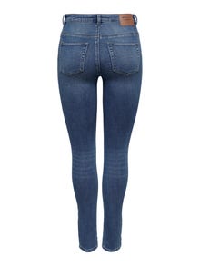 ONLY Skinny Fit Hohe Taille Jeans -Medium Blue Denim - 15263736