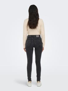 ONLY Skinny Fit High waist Jeans -Washed Black - 15263736