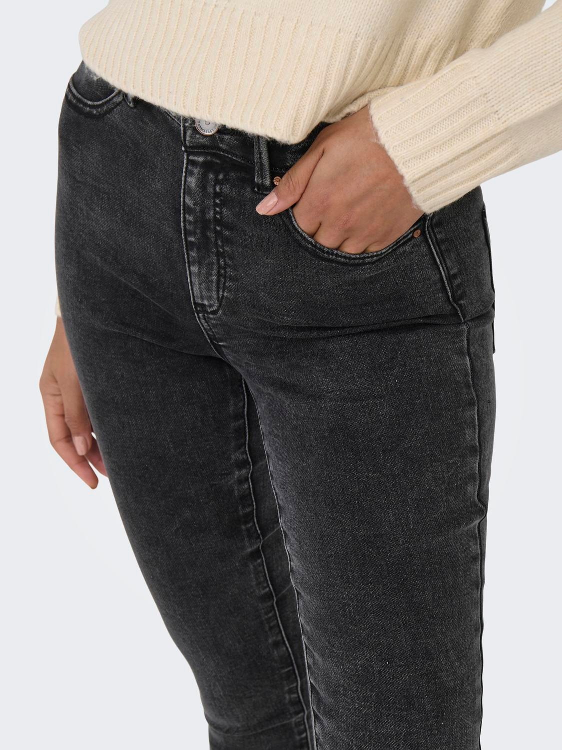 ONLY ONLFOREVER HIGH High Waist SKINNY JOGG jeans -Washed Black - 15263736