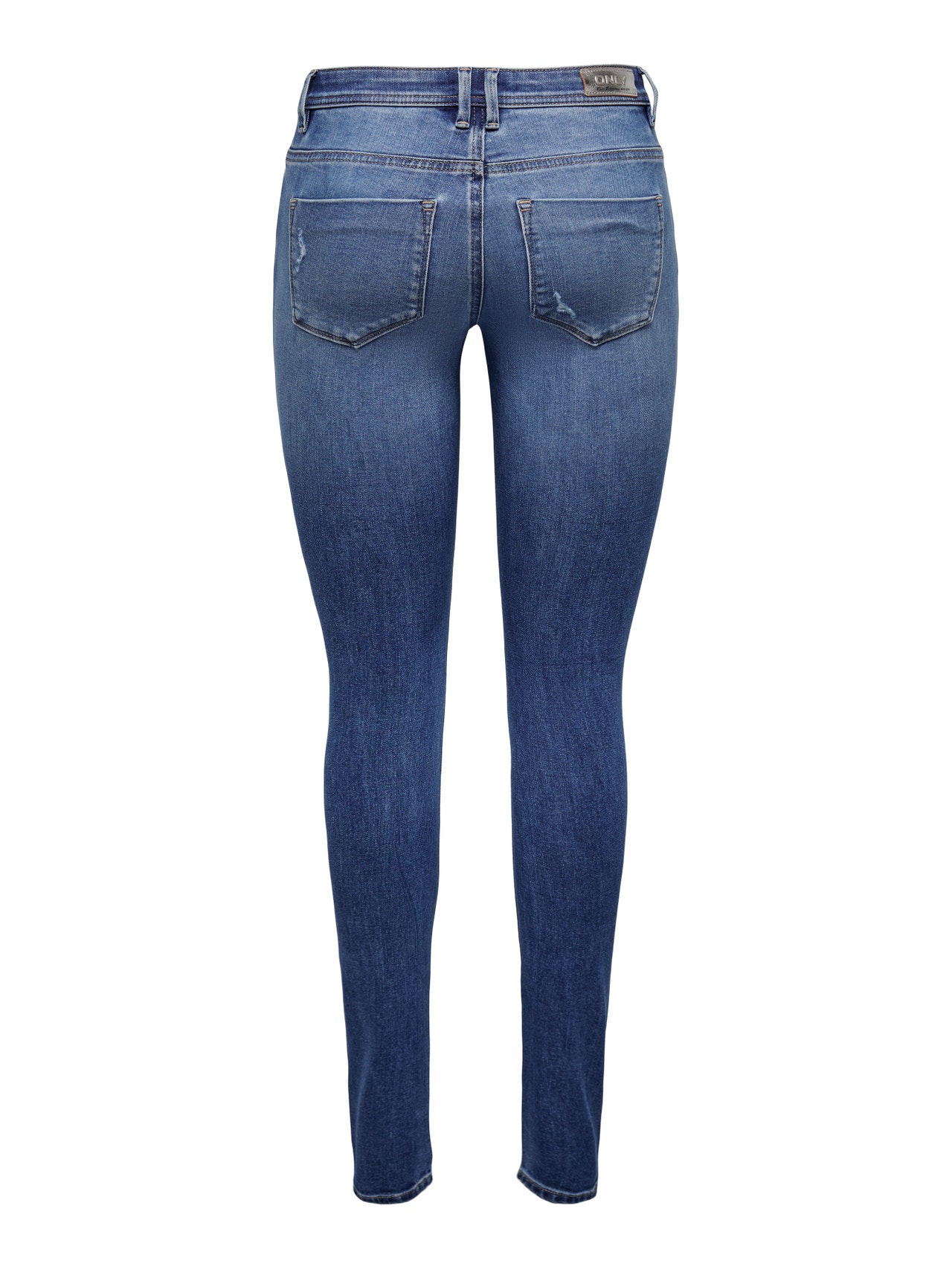 ONLY Skinny fit Mid waist Jeans -Medium Blue Denim - 15263742